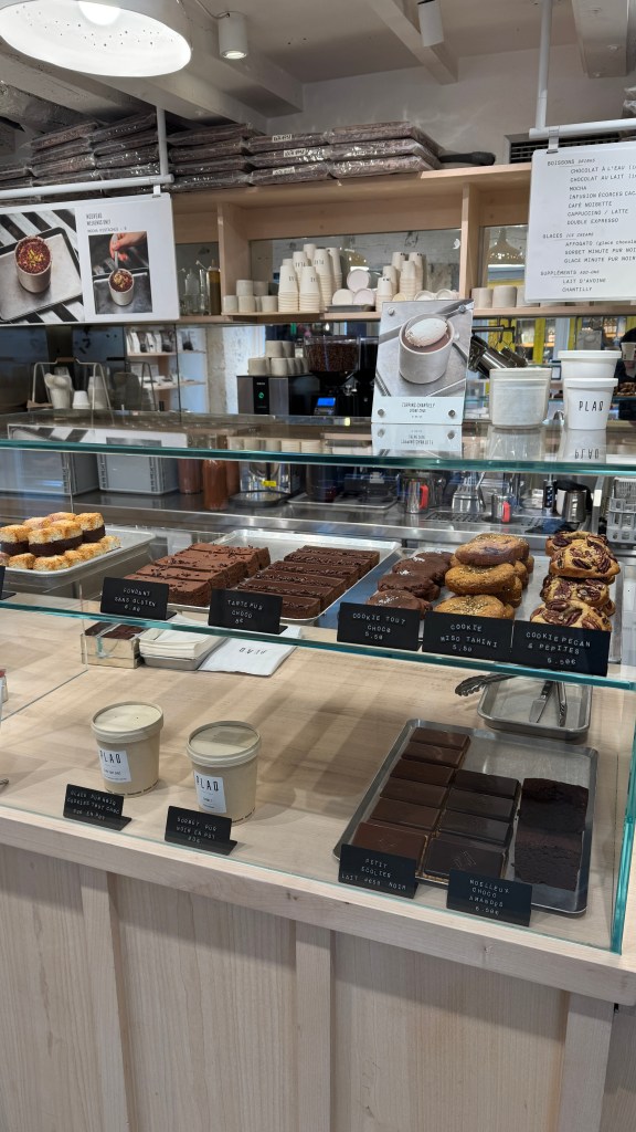 cafe counter at PLAQ in Paris